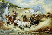 unknow artist Horses 01 oil painting reproduction